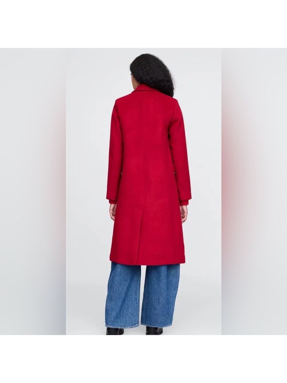 Gap Wool Blend Chesterfield Double Breasted Pea Coat NWT Holidays Career Work - Picture 7 of 7